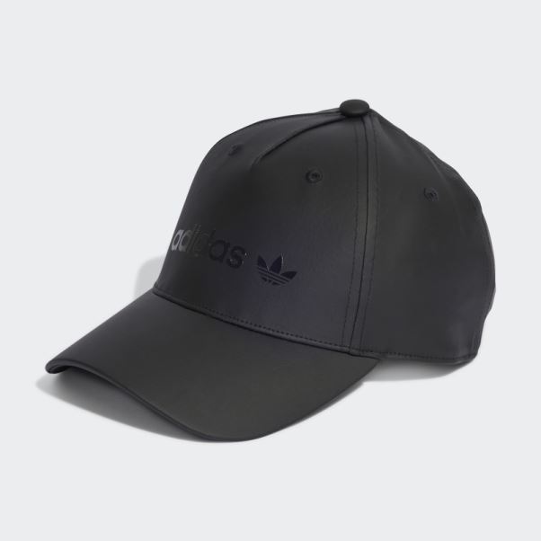 Casquette De Baseball En Satin Noir Adidas