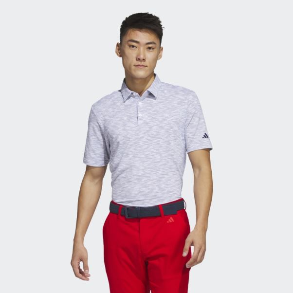Polo De Golf Teinté Dans L'espace Blanc Adidas