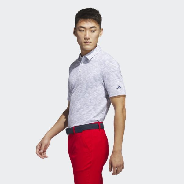 Polo De Golf Teinté Dans L'espace Blanc Adidas