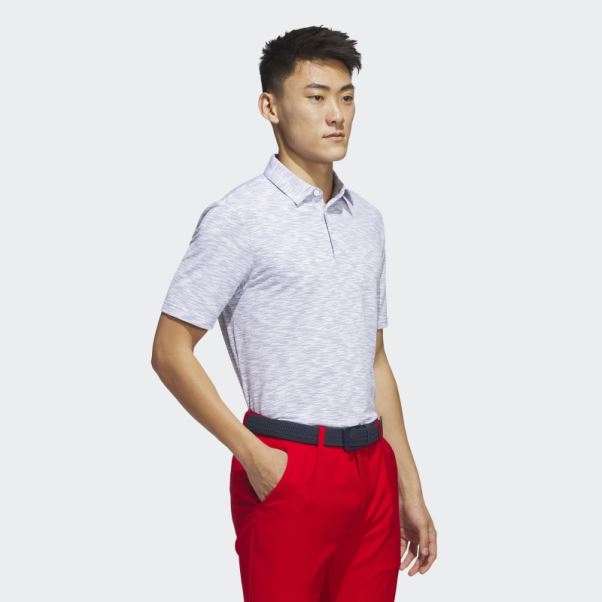 Polo De Golf Teinté Dans L'espace Blanc Adidas