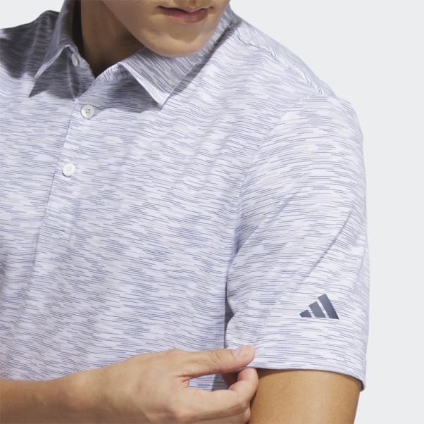 Polo De Golf Teinté Dans L'espace Blanc Adidas