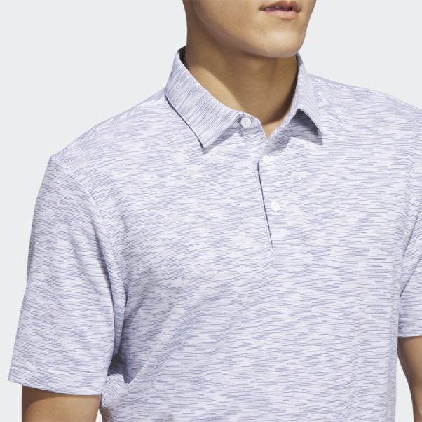 Polo De Golf Teinté Dans L'espace Blanc Adidas