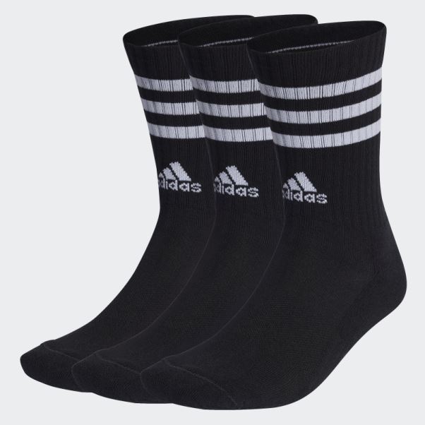 Adidas 3-stripes Chaussettes Matelassées Blanches 3 Paires