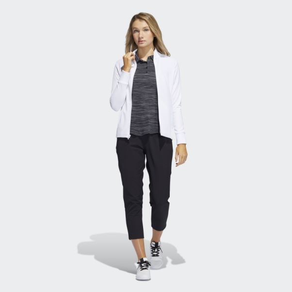 Veste Texturée Entièrement Zippée Adidas Blanc