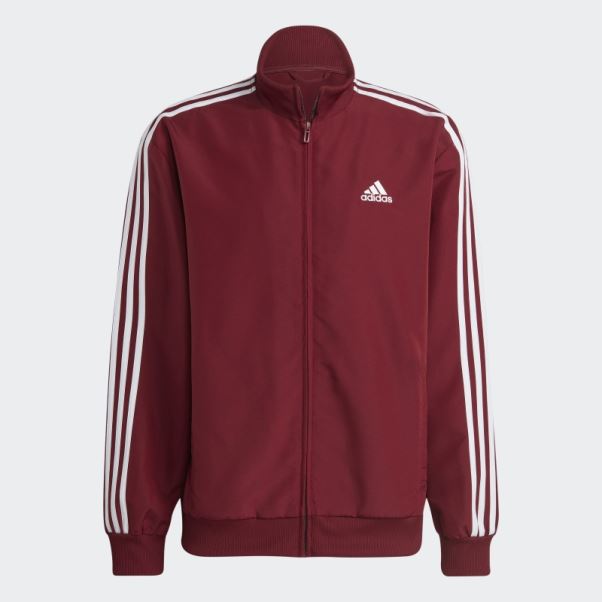 Survêtement Tissé 3 Bandes Adidas Rouge