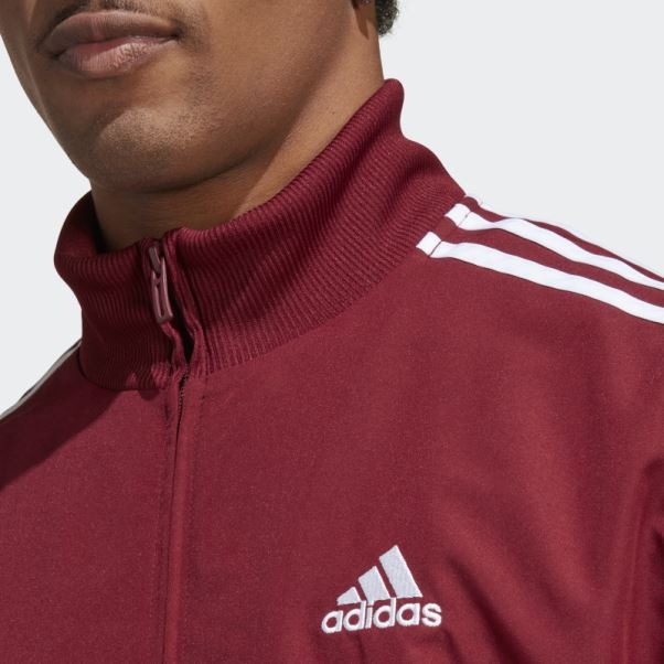 Survêtement Tissé 3 Bandes Adidas Rouge