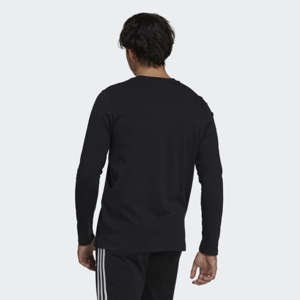 T-shirt Manches Longues Essentials Noir Adidas