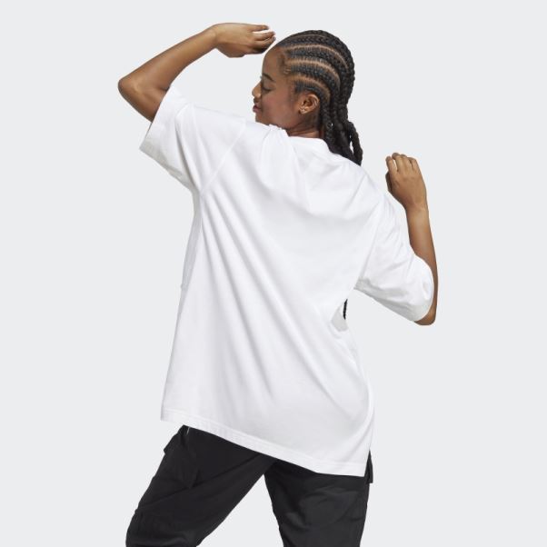 T-shirt Oversize Adidas Dance Blanc