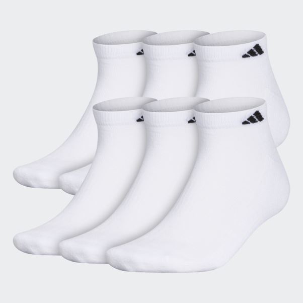 Adidas Chaussettes Athlétiques Blanches à Coupe Basse 6 Paires Xl