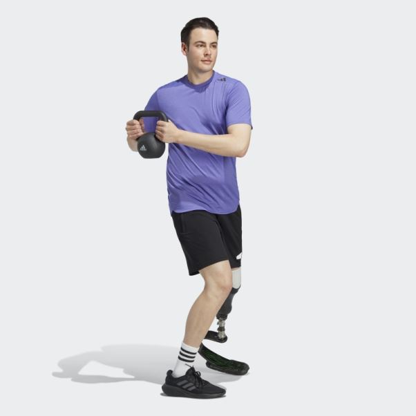 Conçu Pour L'entraînement Aeroready Hiit T-shirt D'entraînement Color-shift Violet Rush Adidas