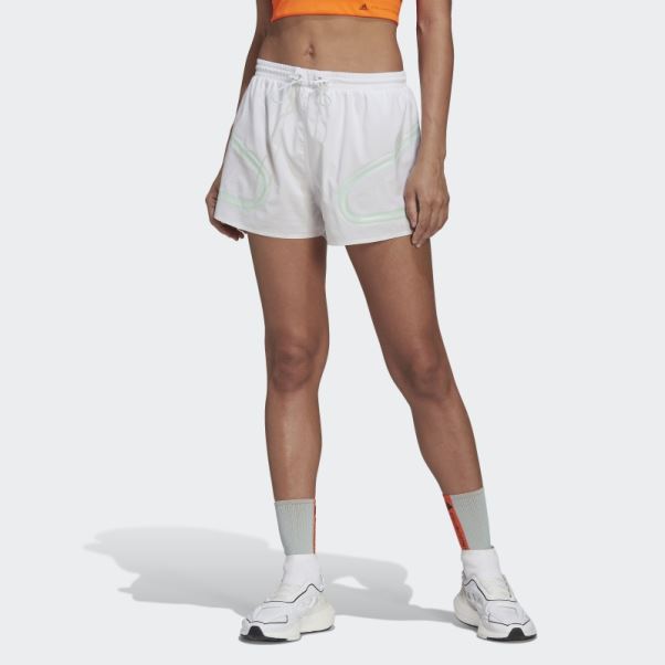 Short De Course Adidas By Stella Mccartney Truepace Blanc Mode
