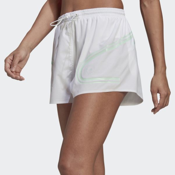 Short De Course Adidas By Stella Mccartney Truepace Blanc Mode