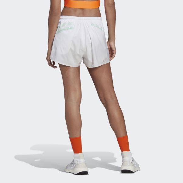 Short De Course Adidas By Stella Mccartney Truepace Blanc Mode