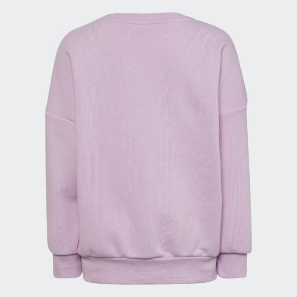 Ensemble Ras Du Cou Adidas Logo Graphique Lilas