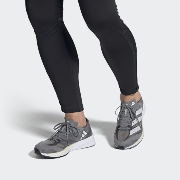 Chaussures Adidas Adizero Adios 7 Grises