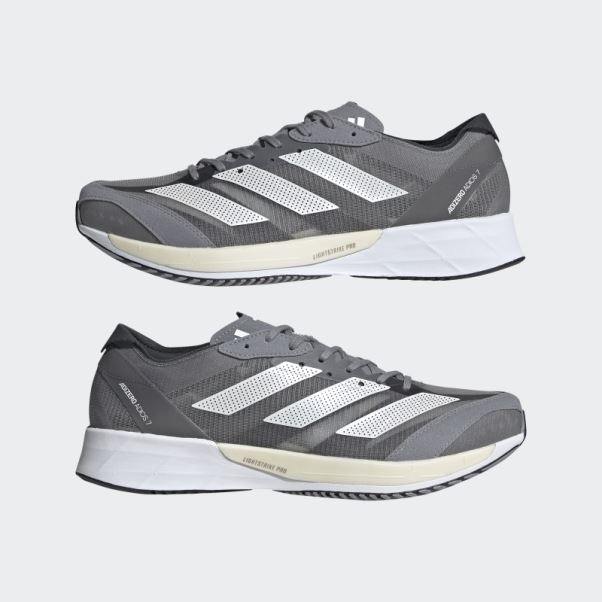 Chaussures Adidas Adizero Adios 7 Grises