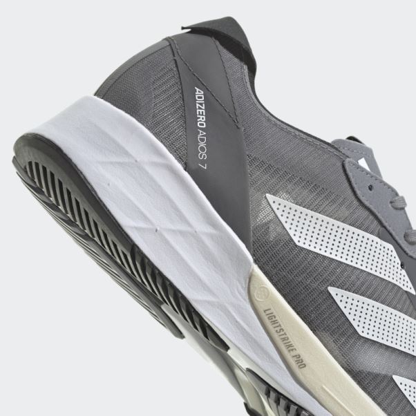 Chaussures De Course Adidas Adizero Adios 7 Grises