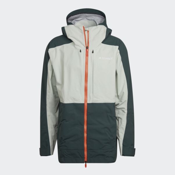 Veste De Snow En Nylon Post-consommation 3 Couches Terrex Vert Adidas
