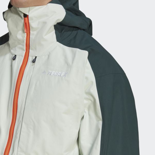 Veste De Snow En Nylon Post-consommation 3 Couches Terrex Vert Adidas