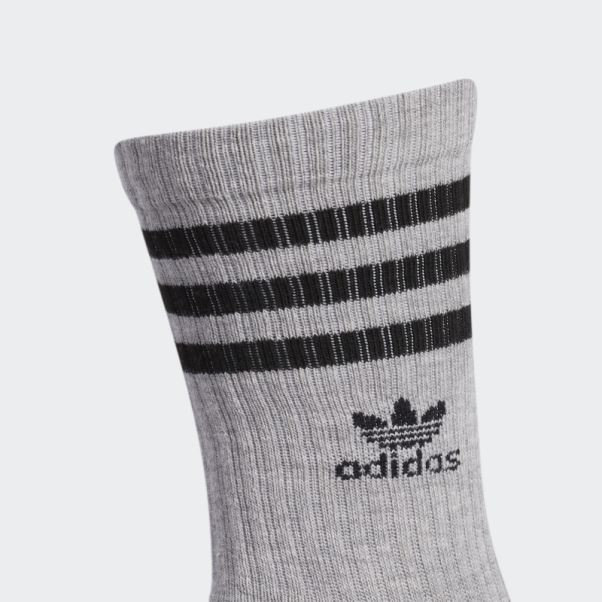 Chaussettes Grises Adidas Roller Crew 3 Paires