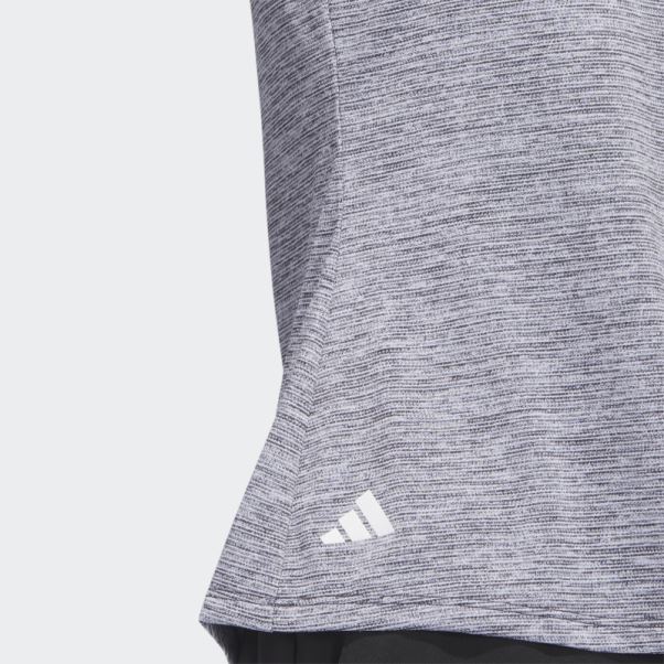 Polo De Golf Sans Manches Chiné Essentials Noir Adidas
