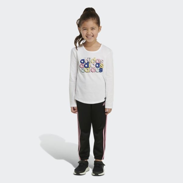 T-shirt Manches Longues Col Rond 23 Adidas Blanc