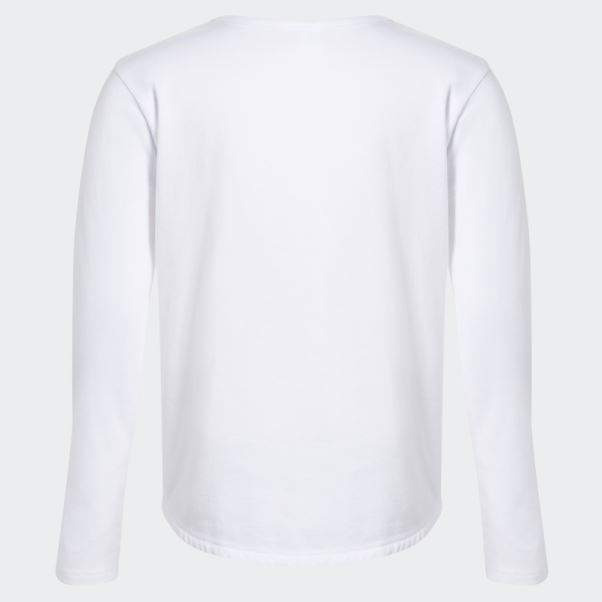 T-shirt Manches Longues Col Rond 23 Adidas Blanc