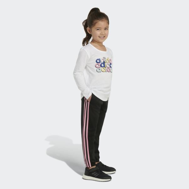 T-shirt Manches Longues Col Rond 23 Adidas Blanc