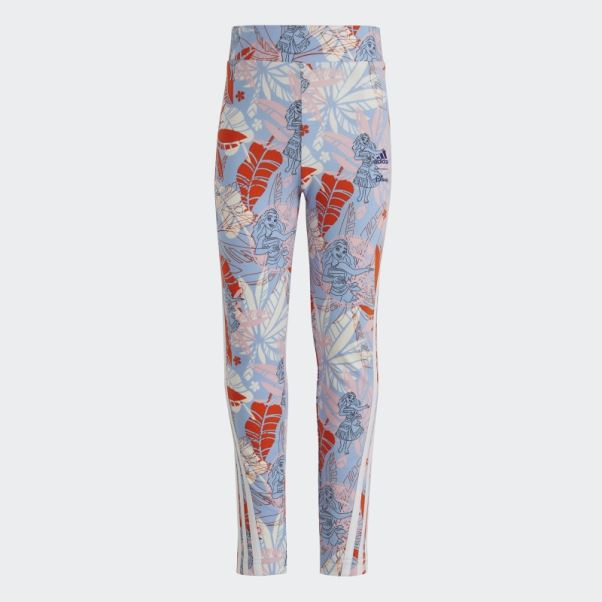 Adidas X Disney Moana Collants Bleu Aube Chaud