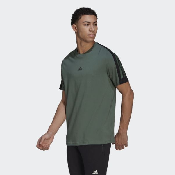 T-shirt à 3 Bandes Adidas Green Oxide Future Icons