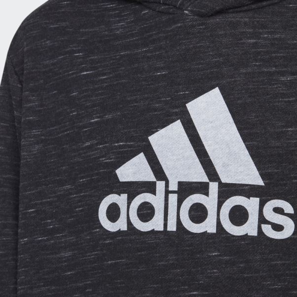 Future Icons Badge Of Sport Sweat à Capuche Adidas Noir Melange