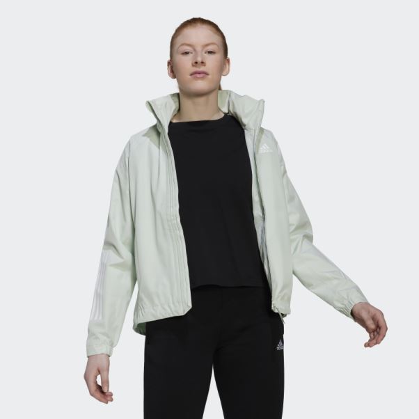 Veste Adidas Bsc 3-stripes Rain.rdy Vert
