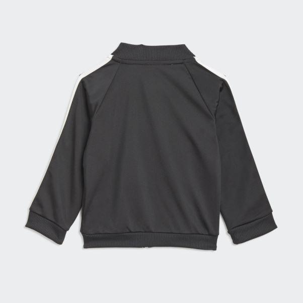 Adidas Survetement Noir 3 Bandes En Tricot