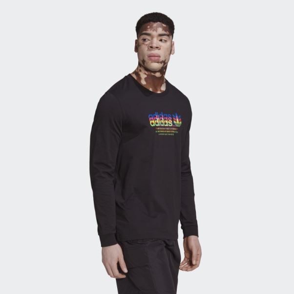 T-shirt Hyperreal Manches Longues Adidas Noir