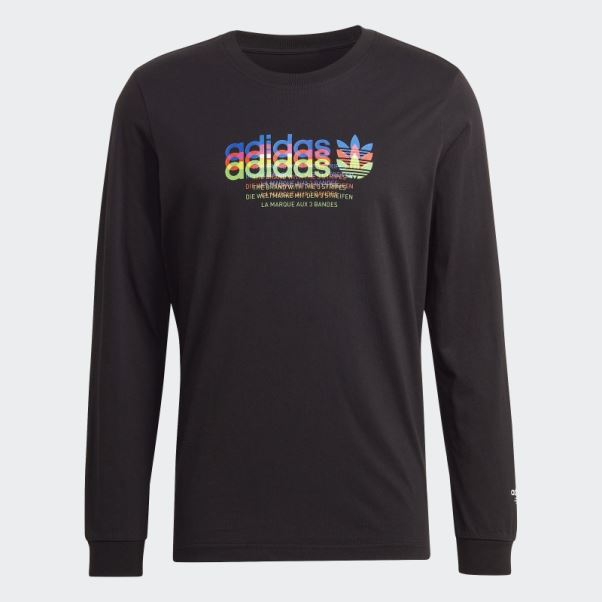 T-shirt Hyperreal Manches Longues Adidas Noir