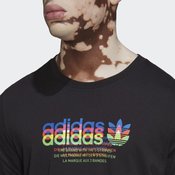 T-shirt Hyperreal Manches Longues Adidas Noir