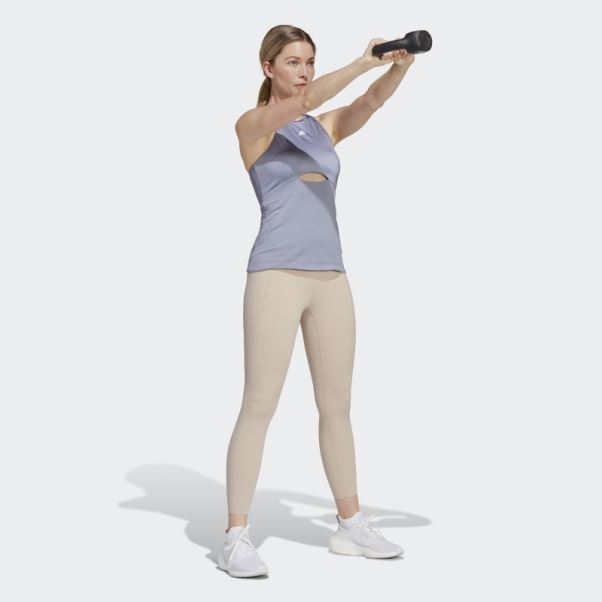 Adidas Hiit Aeroready Débardeur D'entraînement Argent Violet