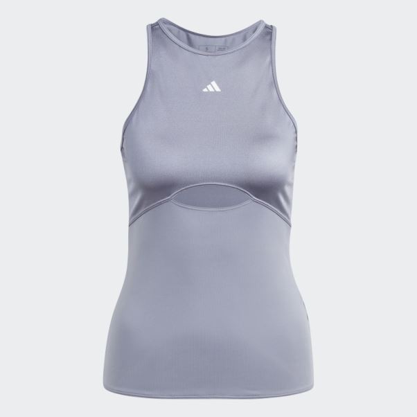 Adidas Hiit Aeroready Débardeur D'entraînement Argent Violet