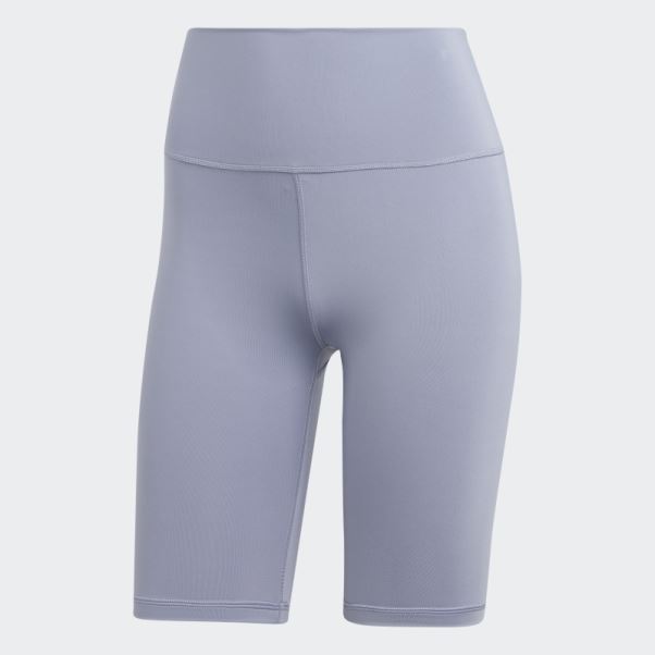 Leggings Courts Optime Training Bike Violet Argent Adidas