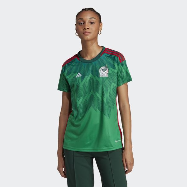 Mode Adidas Mexique 22 Maillot Domicile Vert