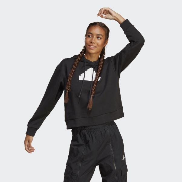 Sweat à Capuche Adidas Future Icons Badge Of Sport Noir