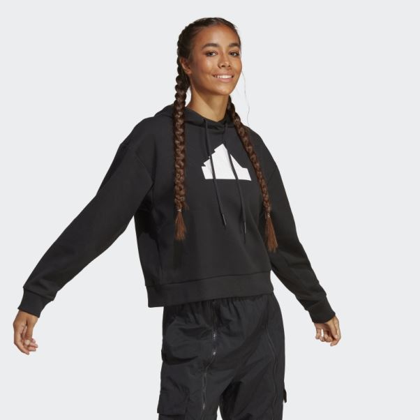 Sweat à Capuche Adidas Future Icons Badge Of Sport Noir