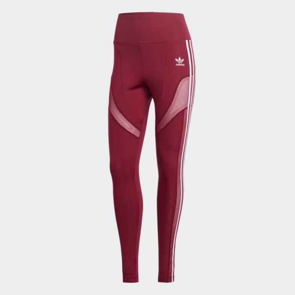 Legging Trèfle Adicolor Bordeaux Adidas