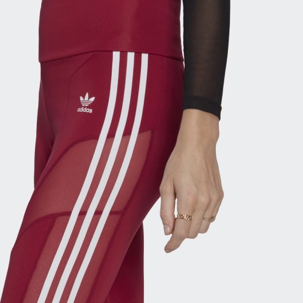 Legging Trèfle Adicolor Bordeaux Adidas