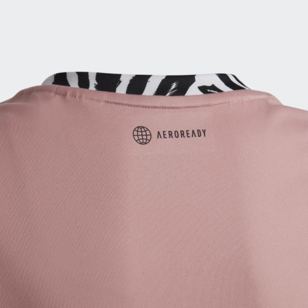 T-shirt Adidas X Disney Le Roi Lion Mauve