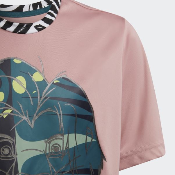 T-shirt Adidas X Disney Le Roi Lion Mauve