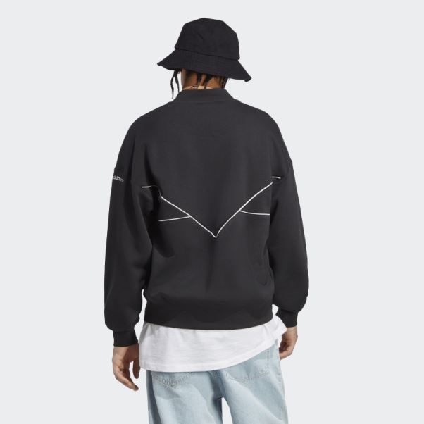Sweat-shirt à Demi-zip Adidas Adicolor Season Archive Noir