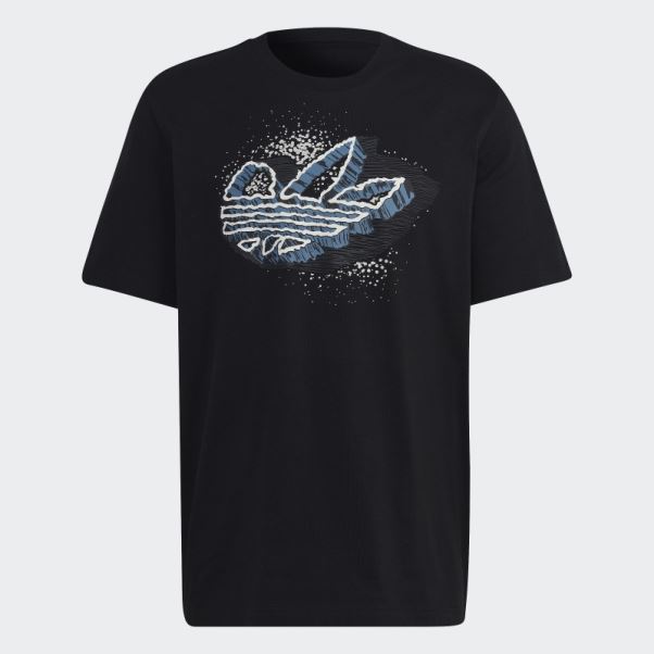 Adidas Rekive Speed T-shirt Graphique Trèfle Mode Noir