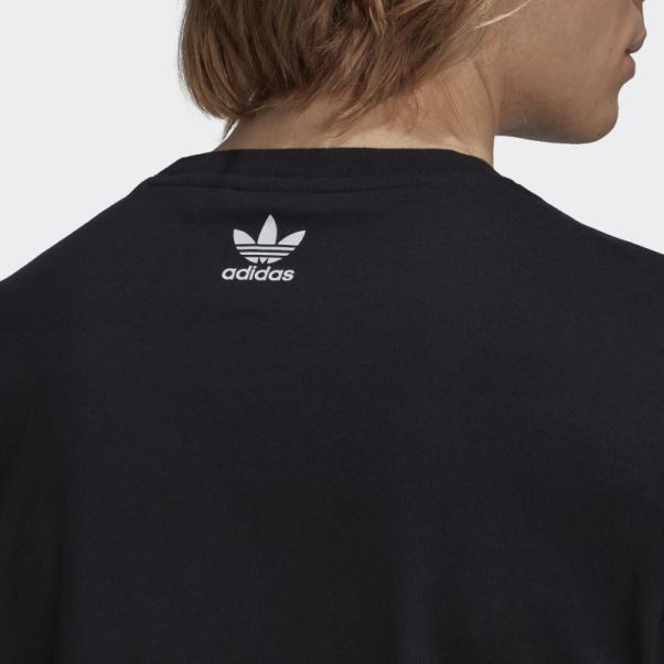 Adidas Rekive Speed T-shirt Graphique Trèfle Mode Noir