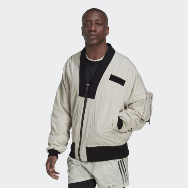 Adidas Blouson Aviateur Parley En Aluminium